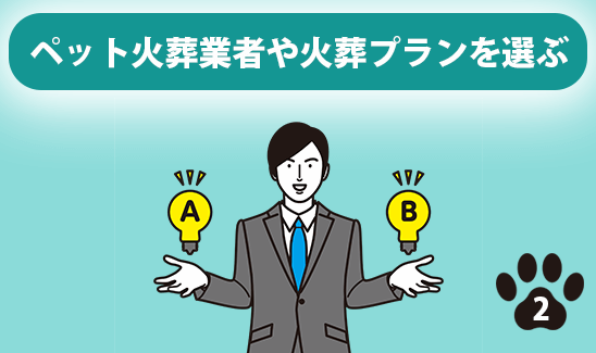 ペット火葬業者や火葬プランを選ぶ