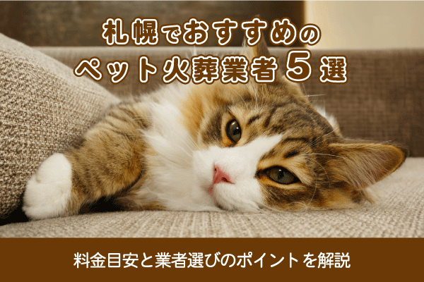 札幌でおすすめのペット火葬業者5選！料金目安と業者選びのポイントを解説