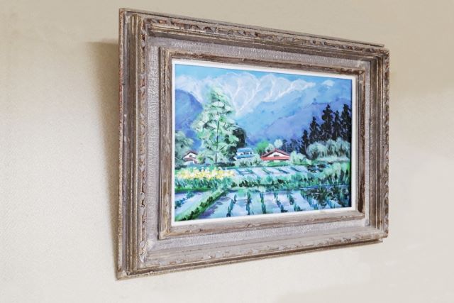 田園風景が描かれた絵画